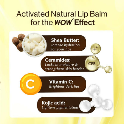 WOW Skin Science Shea Butter & Ceramides Repairing Lip Balm with SPF 50
