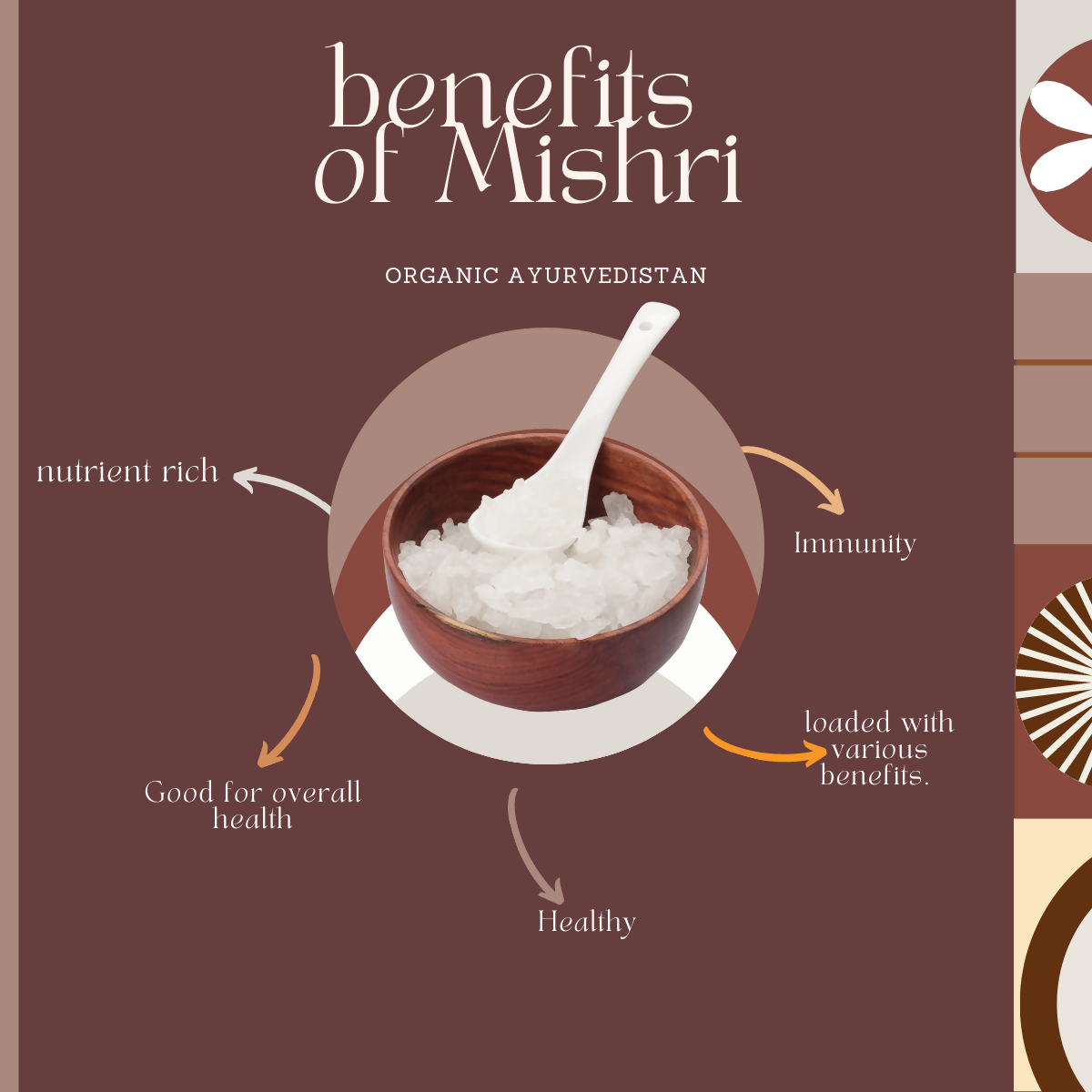 Organic Ayurvedistan Rock Sugar (Mishri) - Indyancart