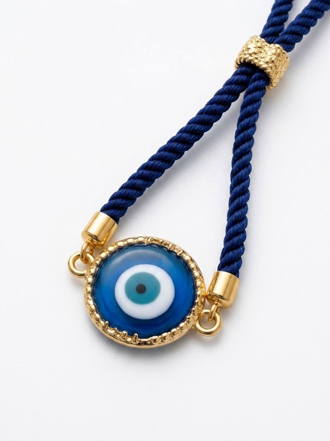 Anouk Set Of 2 Blue Evil Eye Resin Design Bhaiya Bhabhi Wraparound Rakhi