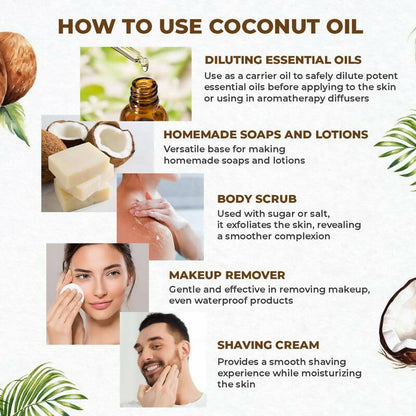 The Organic Forest Cold Pressed Coconut Oil - Indyancart