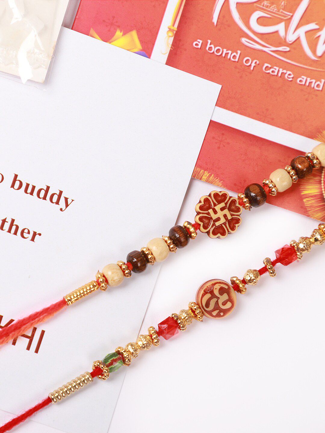 Anouk Set Of 2 Beaded Rakhi