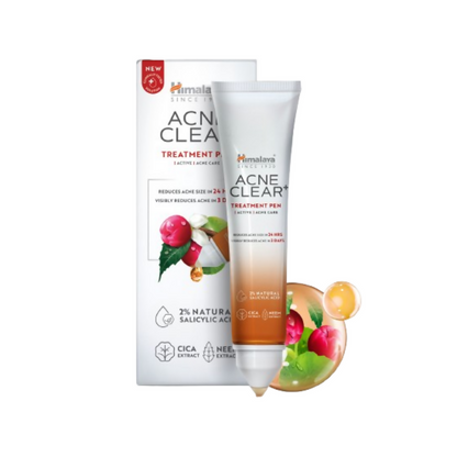 Himalaya Herbals Acne Clear+ Spot Treatment Pen with 2% Natural Salicylic Acid Day Cream
