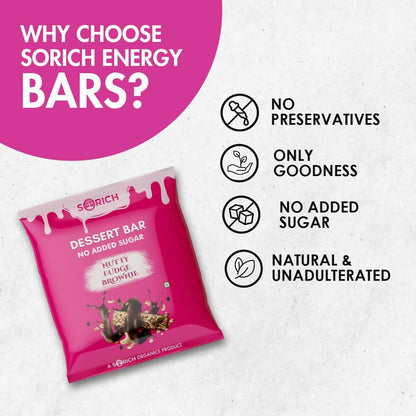 Sorich Organics Dessert Protein Mini Bars Nutty Fudge Brownie