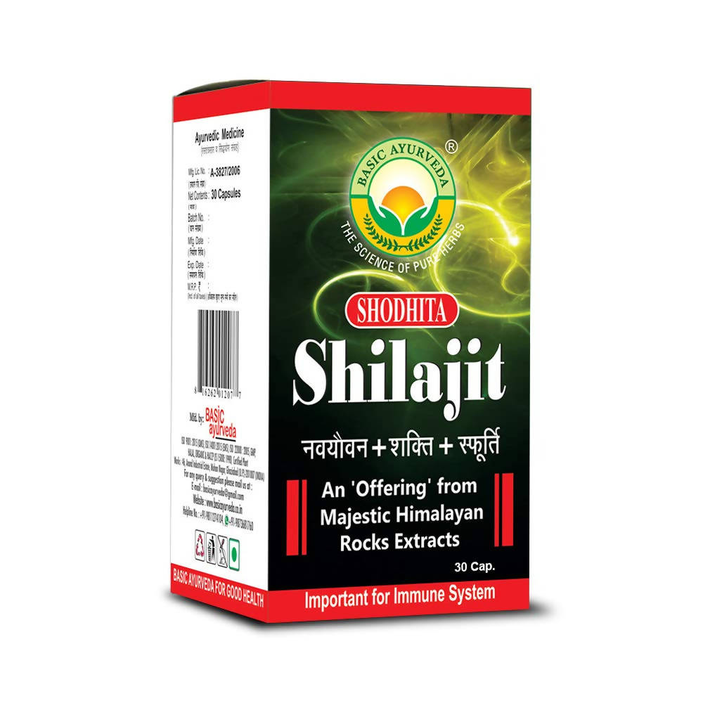 Basic Ayurveda Shodhita Sj Capsules - Limited Time Offer