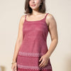 Dhiyona IE Women Ethnic Motifs Printed Shoulder Straps Pure Cotton Kurta with Trousers