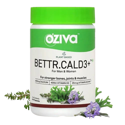 OZiva Plant Based Bettr.CalD3+ Capsules For Men And Women