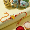 Dhiyona Kids Pikachu Pokemon Cartoon Yellow & Red Thread Rakhi