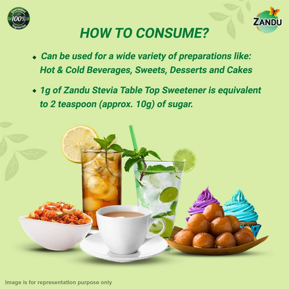 Zandu Stevia Meethi Tulsi Powder- A Healthier Substitute For Sugar