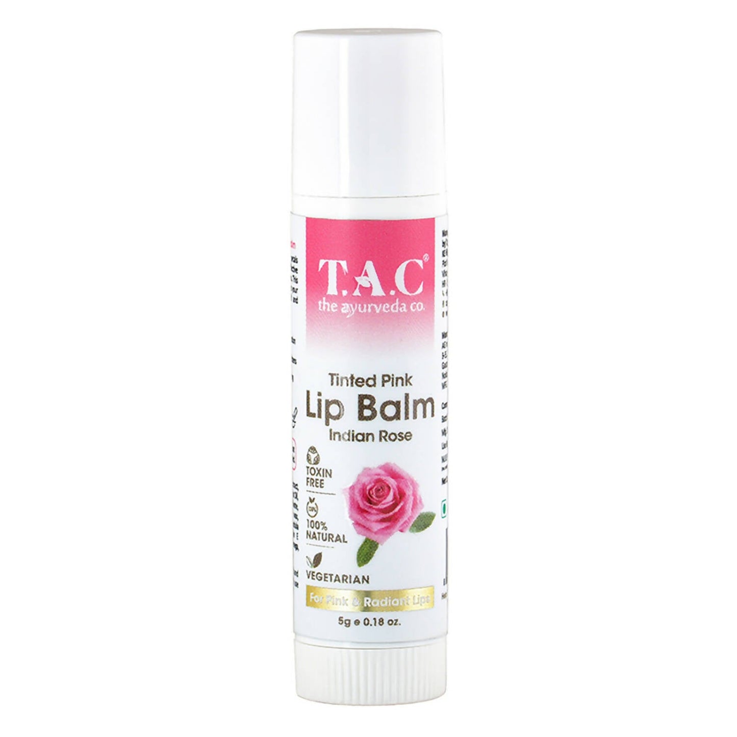 TAC - The Ayurveda Co. Tinted Indian Rose Vegan Lip Balm