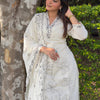 Dhiyona VV Kavya Silk Blend Embroidered Straight Kurta Set with Trousers & Dupatta