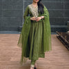 Dhiyona VV Petal Mehndi Kalidaar Festive Anarkali Set Suits