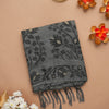 Dhiyona GR Women's Trisha Black & Grey Soft Cotton Jamdani Saree