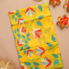 Dhiyona GR Women's Kalini Yellow Retro Rhapsody Organza Jamdani Saree