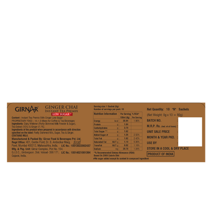 Girnar Instant Tea Premix With Ginger (Low Sugar)