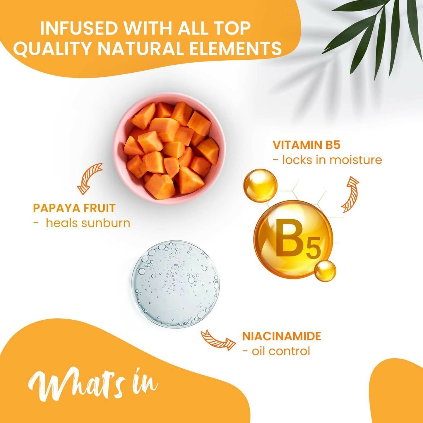 NutriGlow NATURAL'S Advanced Pro Formula Papaya Sunscreen SPF 50 PA+++ - Indyancart