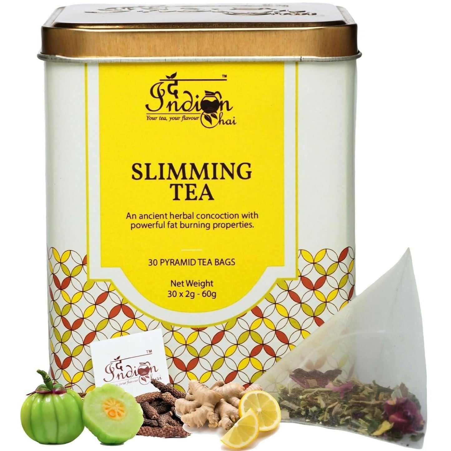 The Indian Chai - Slimming Tea 30 Pyramid Tea Bags