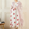 Dhiyona IE Geometric Printed Pure Cotton A-Line Kurta With Trousers & Dupatta