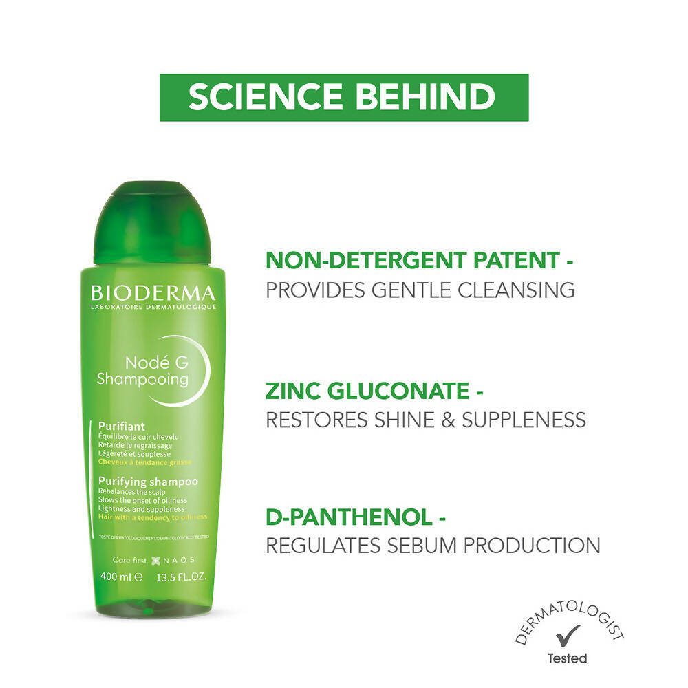 Bioderma Node G Purifying Shampoo With Tendency To Oiliness - Indyancart