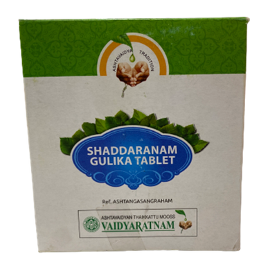 Vaidyaratnam Shaddaranam Gulika Tablets