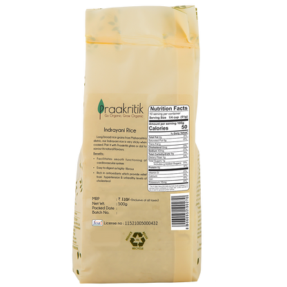Praakritik Natural Indrayani Rice - Indyancart