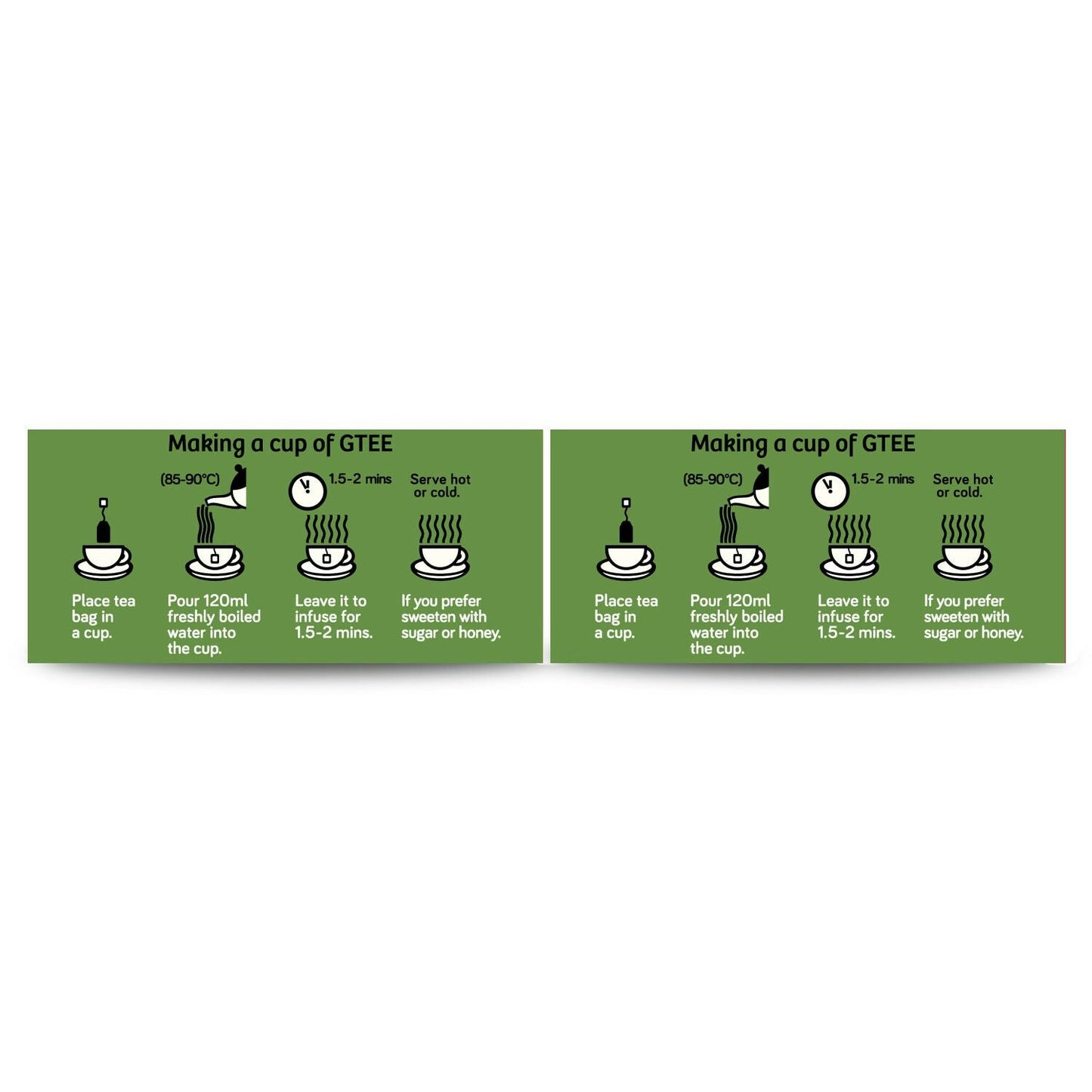 Gtee Green Tea Bags - Regular