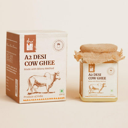 Isha Life Pure A2 Desi Cow Ghee | Made Traditionally from Curd | Made from Grass-fed Free Grazing Desi Cows' Milk - Indyancart
