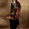 Dhiyona IE Women Ethnic Motifs Embroidered Regular Kurta with Trousers & With Dupatta