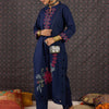 Dhiyona IE Women Ethnic Motifs Embroidered Regular Thread Work Pure Cotton Kurta with Trousers