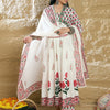 Dhiyona IE Women Ethnic Motifs Printed Pure Cotton Kurta with Trousers & With Dupatta