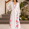 Dhiyona IE Floral Printed Straight Thread Work Kurta With Palazzos