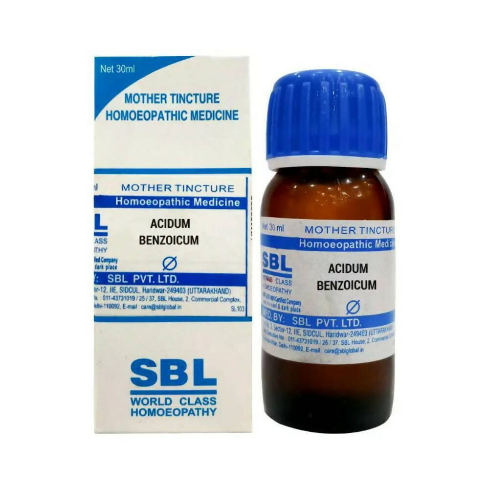 SBL Homeopathy Acidum Benzoicum Mother Tincture Q - Indyancart