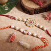Dhiyona Unisex Set of 2 Beaded Bhai Bhabhi Rakhis With Roli & Chawal