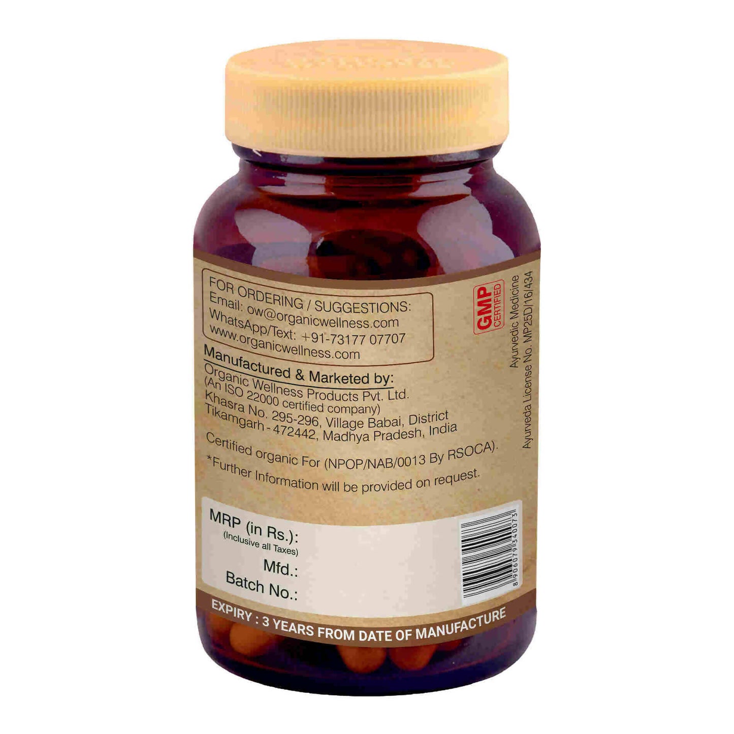 Organic Wellness Haritaki Capsules - Indyancart