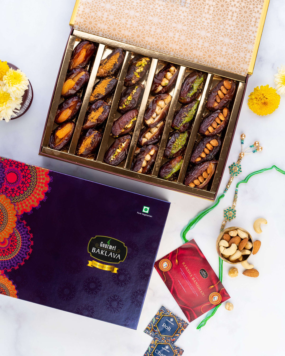 Empress Gourmet Baklava Stuffed Jumbo Medjool Dates