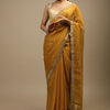 Dhiyona GR Women's Jully Mustard Chinnon Silk Saree