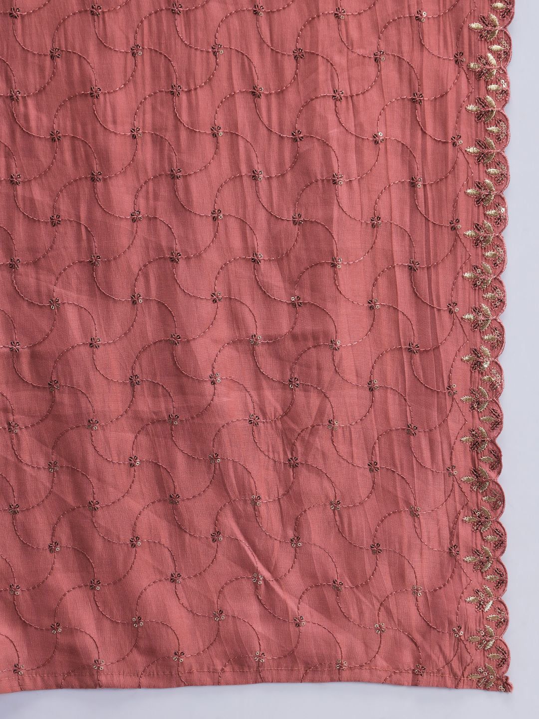 Indyancart SN Women's Ethnic Motifs Yoke Design Kurta with Trousers & Dupatta