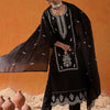 Dhiyona IE Floral Embroidered Straight Thread Work Kurta with Trousers & Dupatta