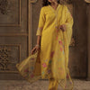 Dhiyona IE Women Floral Embroidered Kurta with Trousers & Dupatta