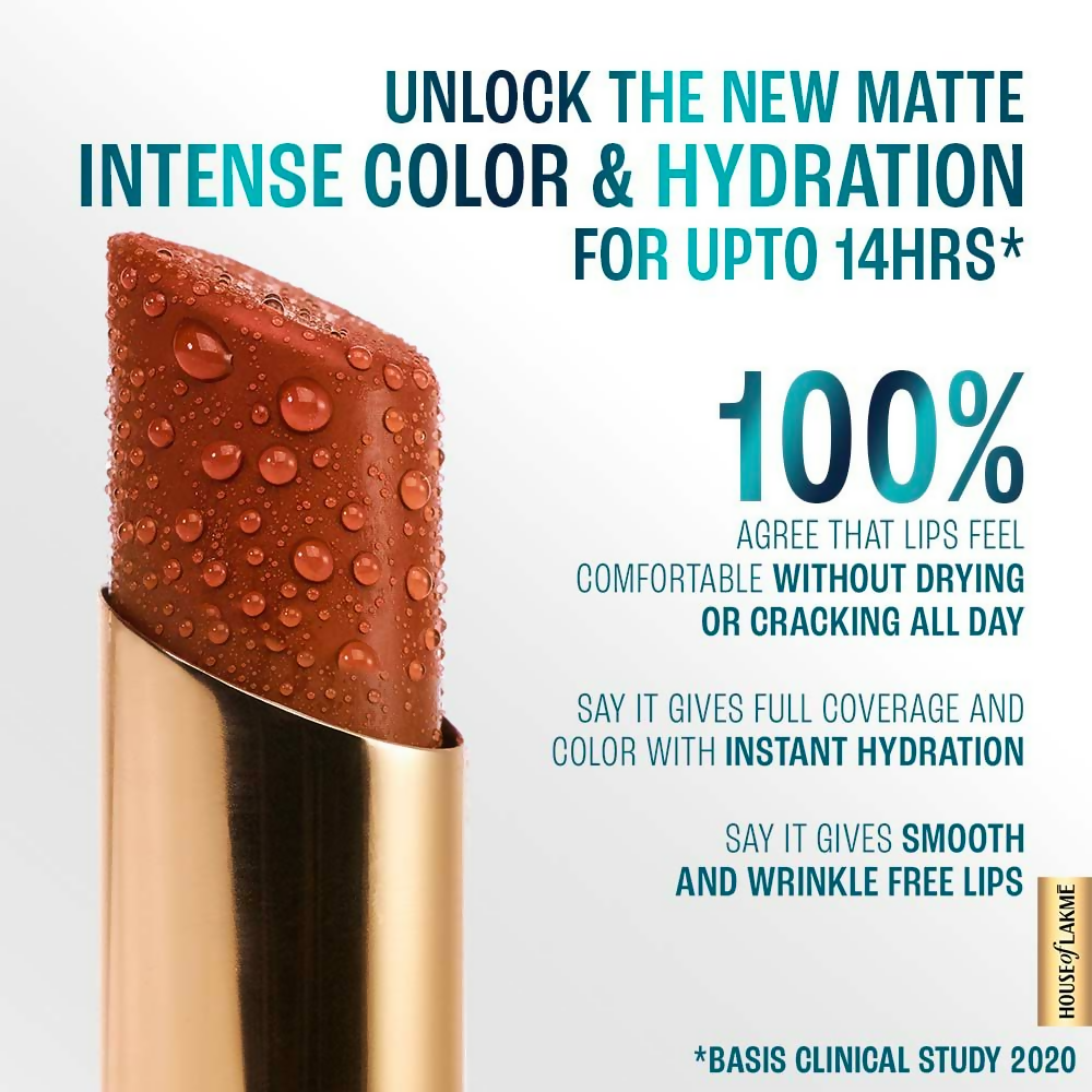 Lakme 9to5 Hya Matte Lipstick - Hustling Pink