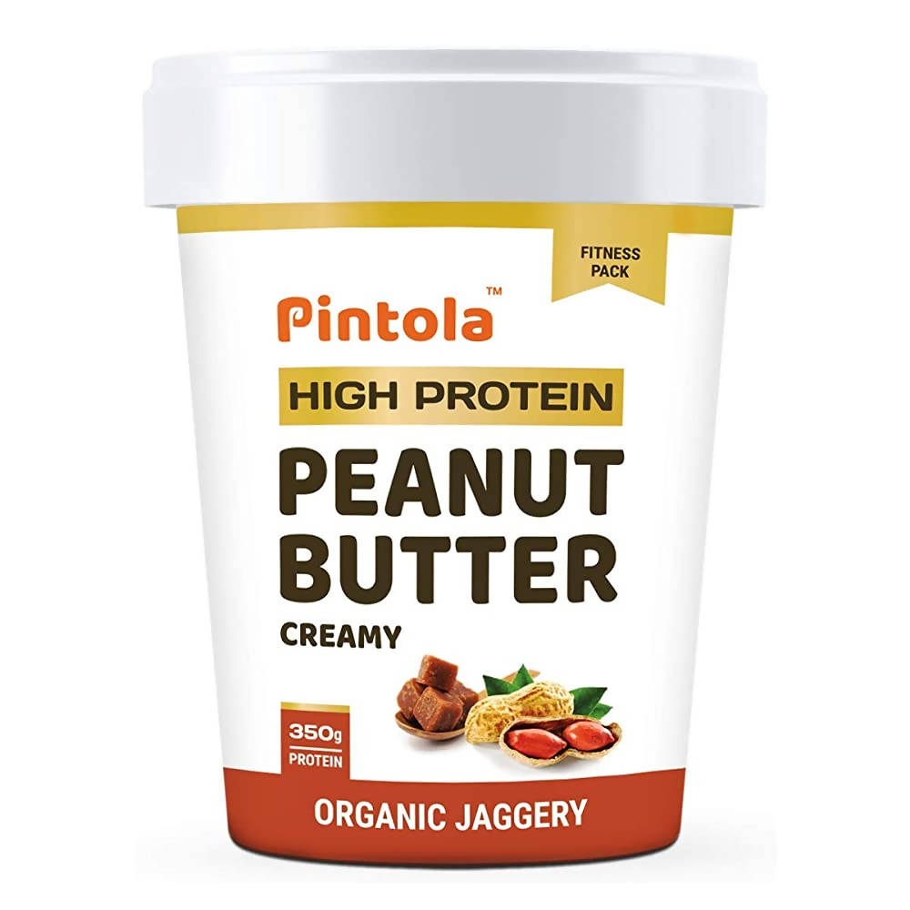 Pintola High Protein Creamy Peanut Butter with Organic Jaggery - Indyancart