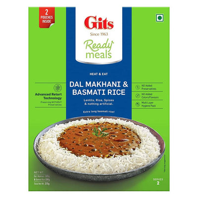 Gits Ready Meals Heat & Eat Dal Makhani & Basmati Rice