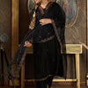 Dhiyona IE Ethnic Motifs Embroidered Thread Work Kurta with Trousers & Dupatta