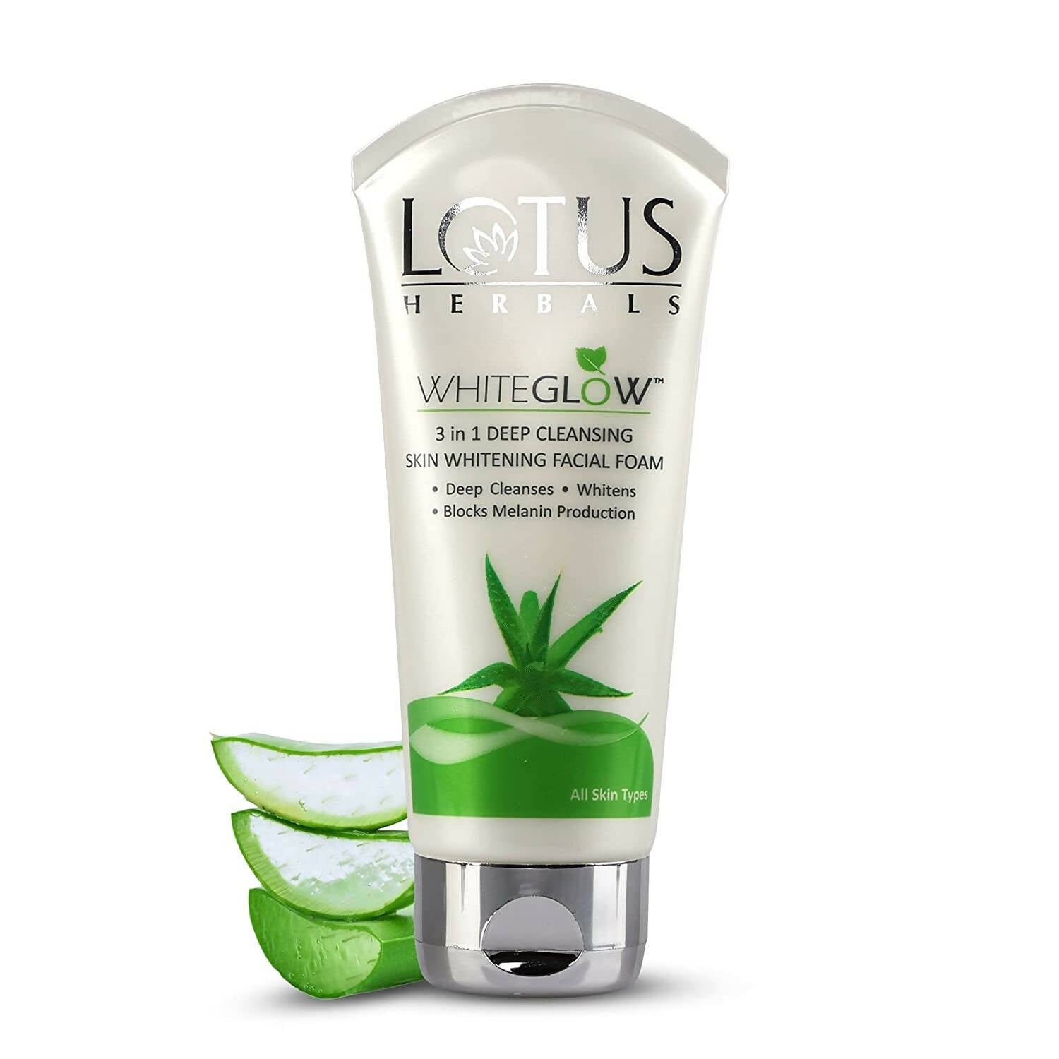 Lotus Herbals WhiteGlow 3-In-1 Deep Cleansing Skin Whitening Face Wash - Indyancart