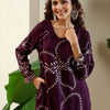 Dhiyona IE Women Floral Embroidered Regular Thread Work Kurta with Trousers