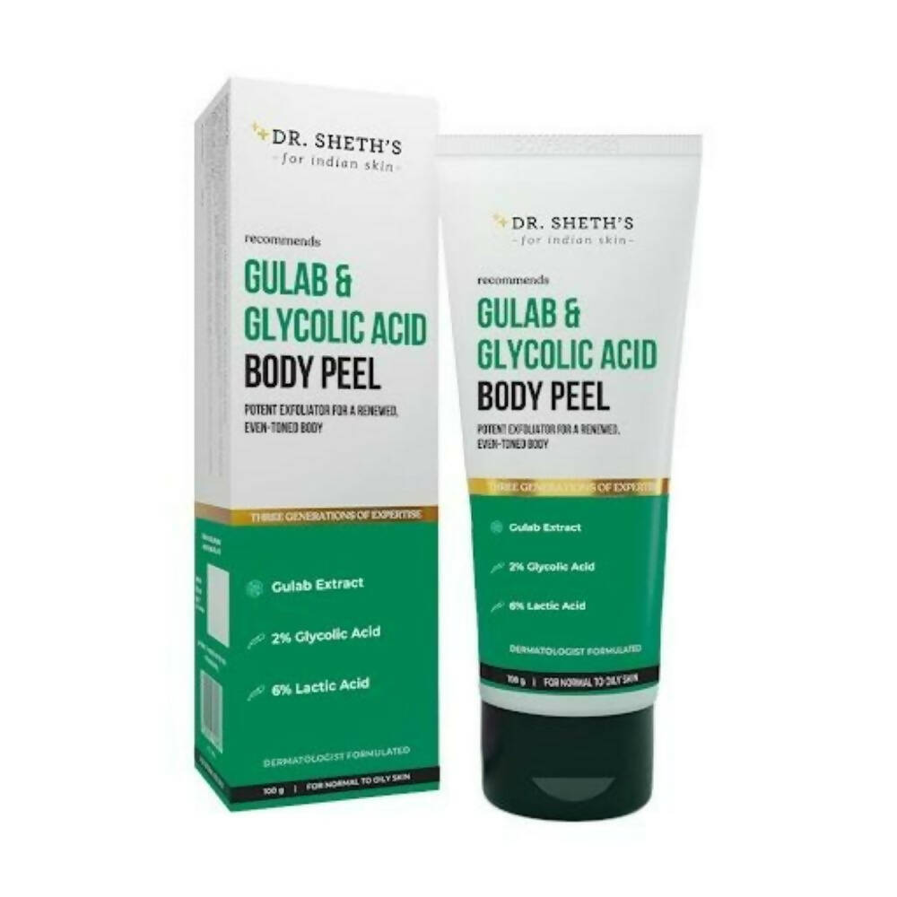 Dr. Sheth's Gulab & Glycolic Acid Body Peel - Indyancart