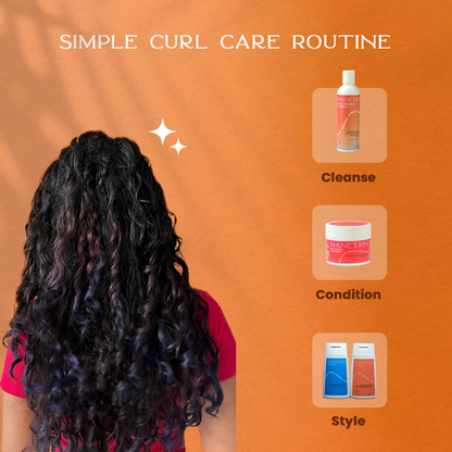 Manetain Volume Gel and Curl Cream combo for hair styling, showing the products in sleek bottles on a white background.