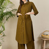 Dhiyona IE Thread Work Pure Cotton Kurta With Palazzos