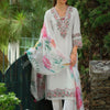 Indyancart IE Women Floral Embroidered Regular Thread Work Kurta with Trousers & With Dupatta