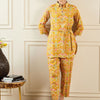 Dhiyona IE Floral Printed Shirt Collar Tunic & Trousers