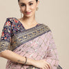 Dhiyona GR Women's Kaaveri Pink Heavy Georgette Sequence Embroidered Saree